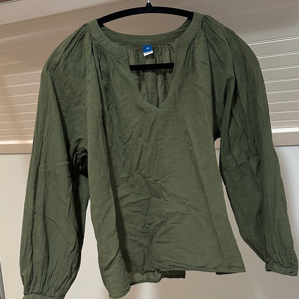 Old Navy Olive Green Blouse